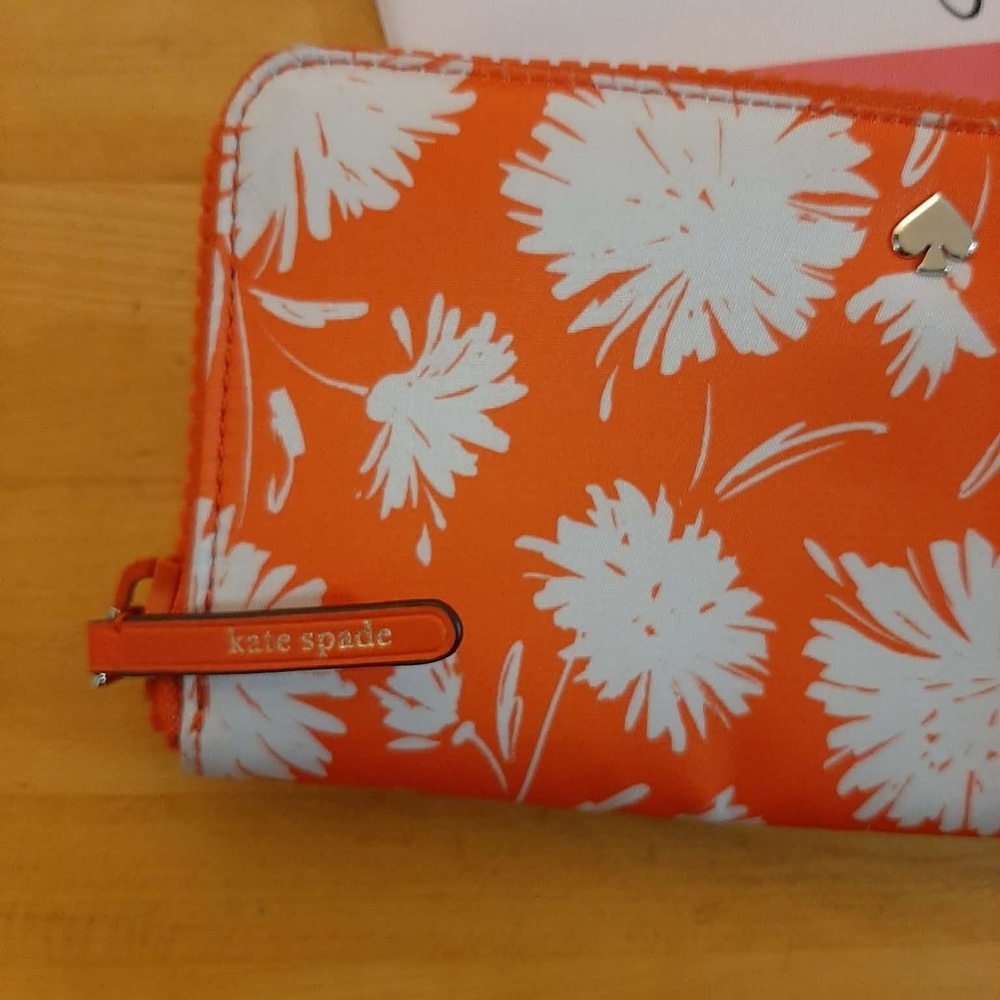 KATE SPADE Wellsley Orange "Martine" Satchel 5 Pc Set - Picture 3 of 16
